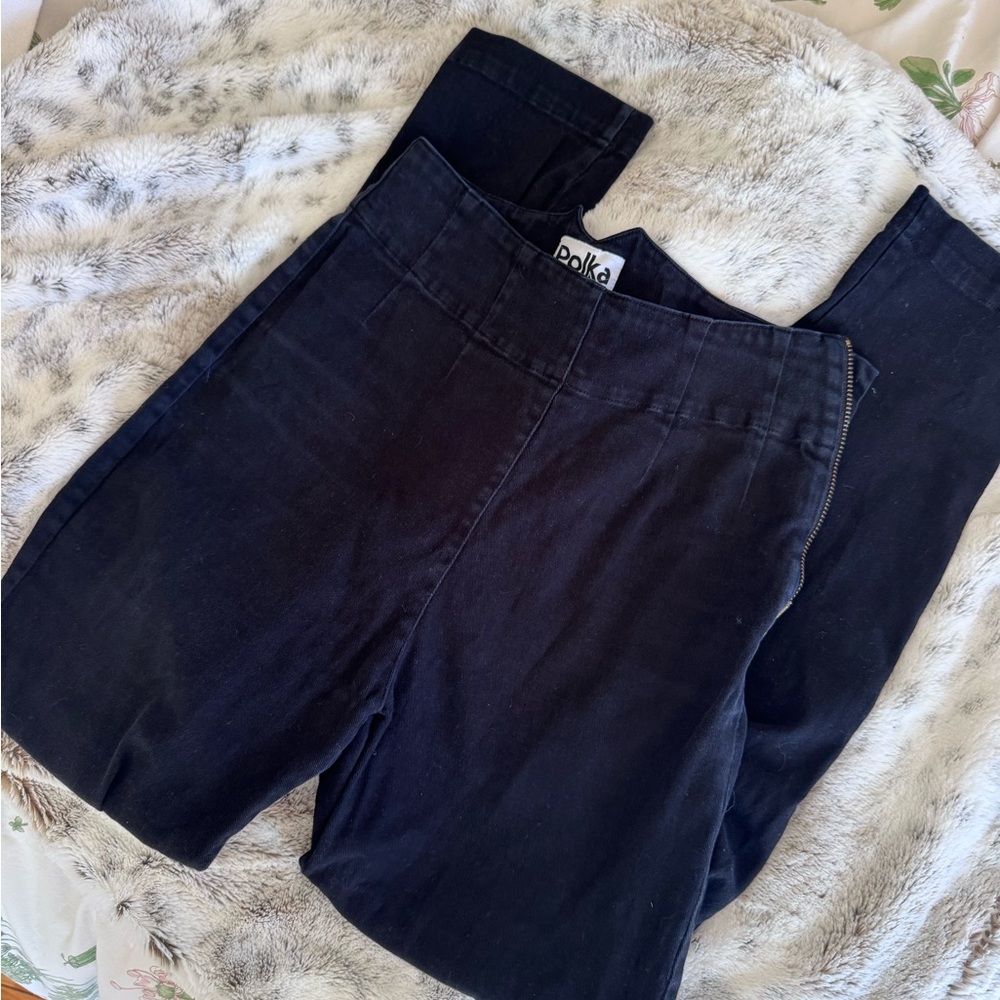 Black Polka Pants